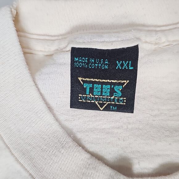 Vintage Tees Unlimited Mardi Gras T Shirt Mens XXL White Single Stitch USA - Picture 6 of 10